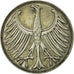 Moneda, ALEMANIA - REPÚBLICA FEDERAL, 5 Mark, 1951, Hamburg, MBC, Plata