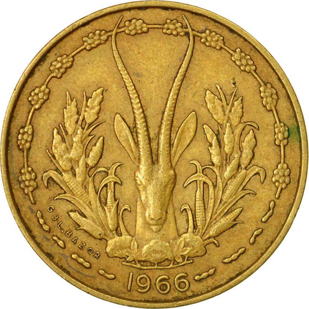 Coin, West African States, 10 Francs, 1966, Paris, EF(40-45)