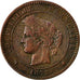 Monnaie, France, Cérès, 10 Centimes, 1872, Paris, TB+, Bronze, KM:815.1
