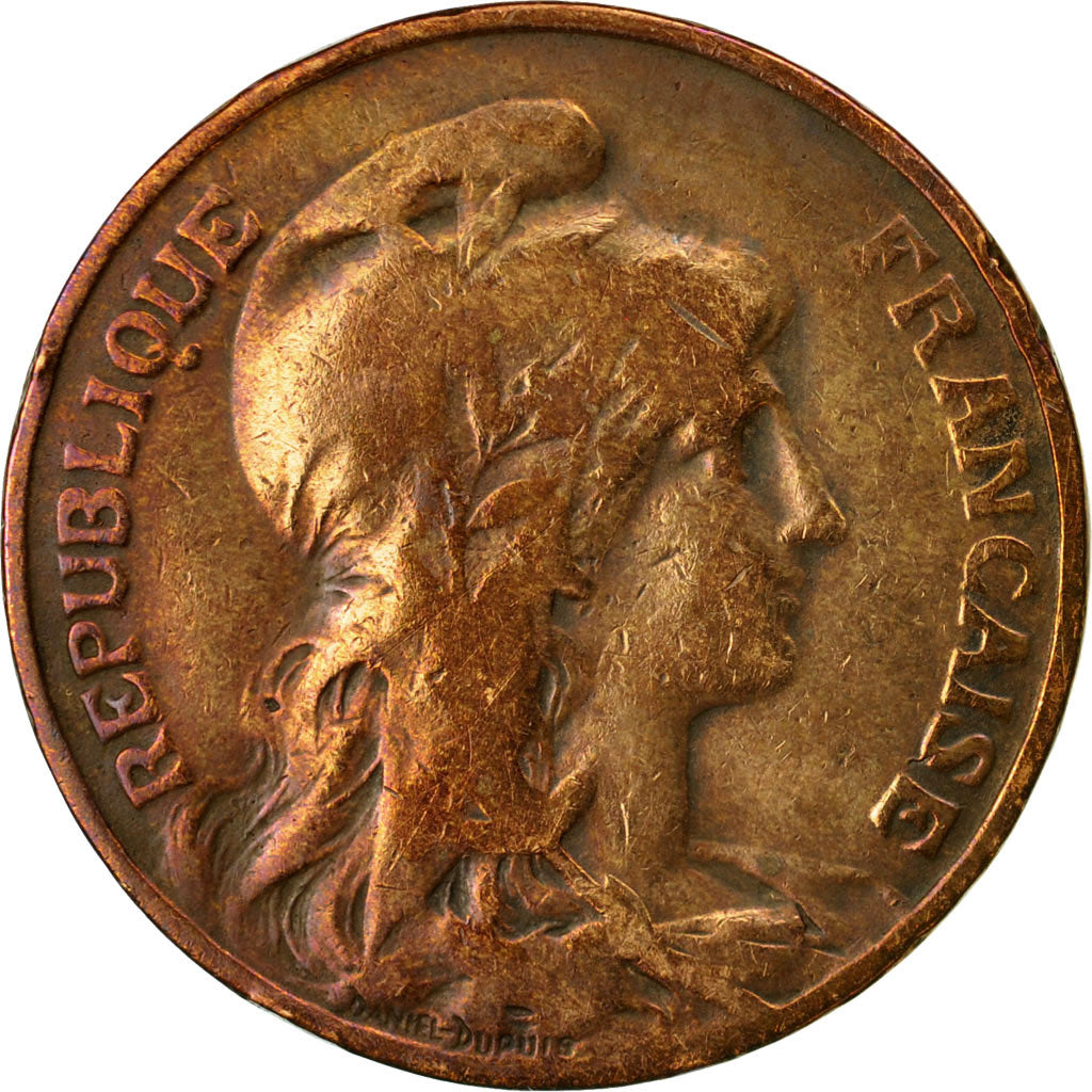 Moneda, Francia, Dupuis, 10 Centimes, 1902, Paris, BC+, Bronce, KM:843