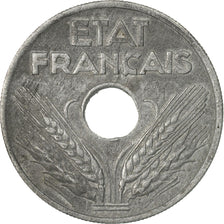 Coin, France, État français, 20 Centimes, 1943, Paris, EF(40-45), Zinc