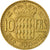 Coin, Monaco, Rainier III, 10 Francs, 1950, VF(30-35), Aluminum-Bronze, KM:130