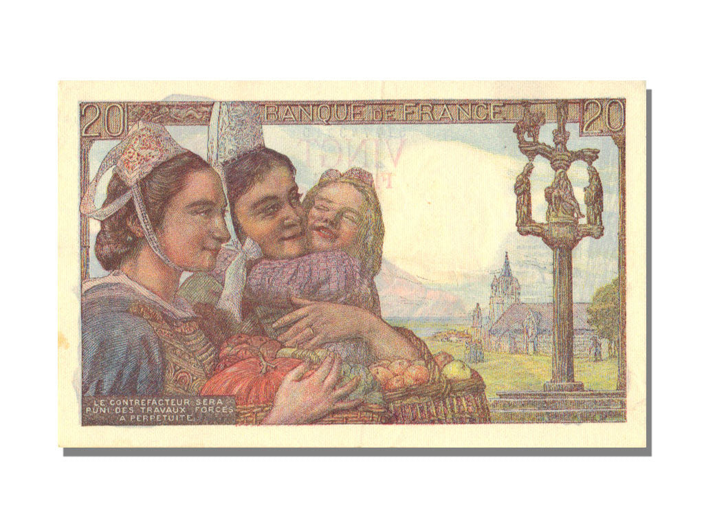 Billete, Francia, 20 Francs, 20 F 1942-1950 ''Pêcheur'', 1949, 1949-03-10, UNC