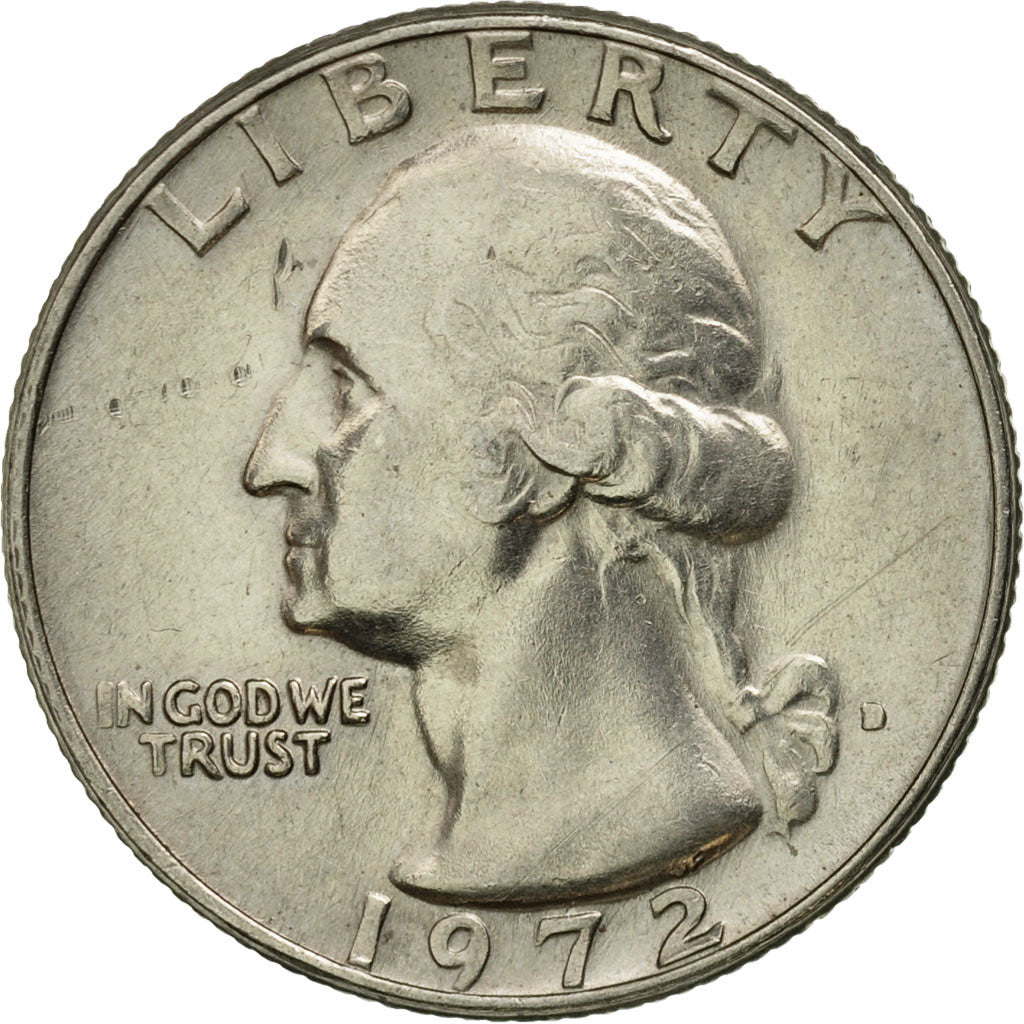 Coin, United States, Washington Quarter, Quarter, 1972, U.S. Mint, Philadelphia