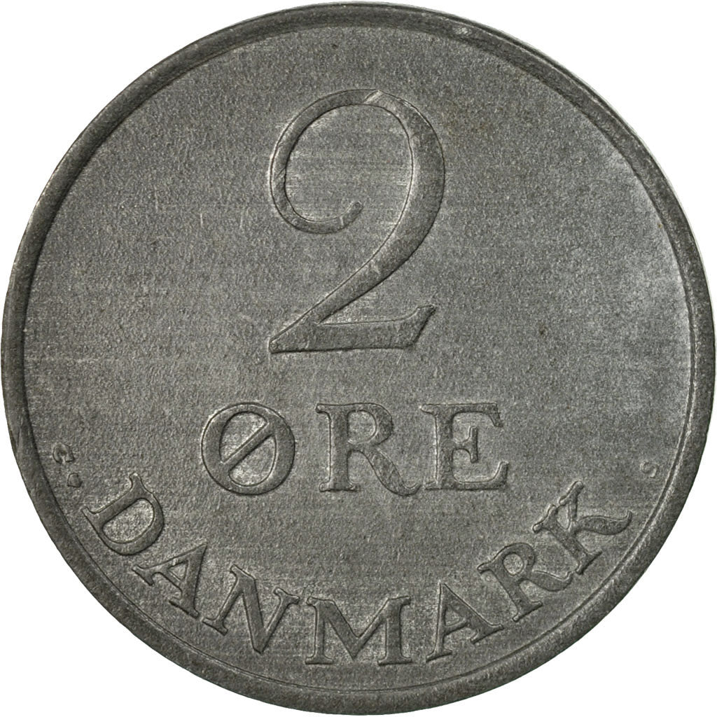 Coin, Denmark, Frederik IX, 2 Öre, 1967, Copenhagen, EF(40-45), Zinc, KM:840.2