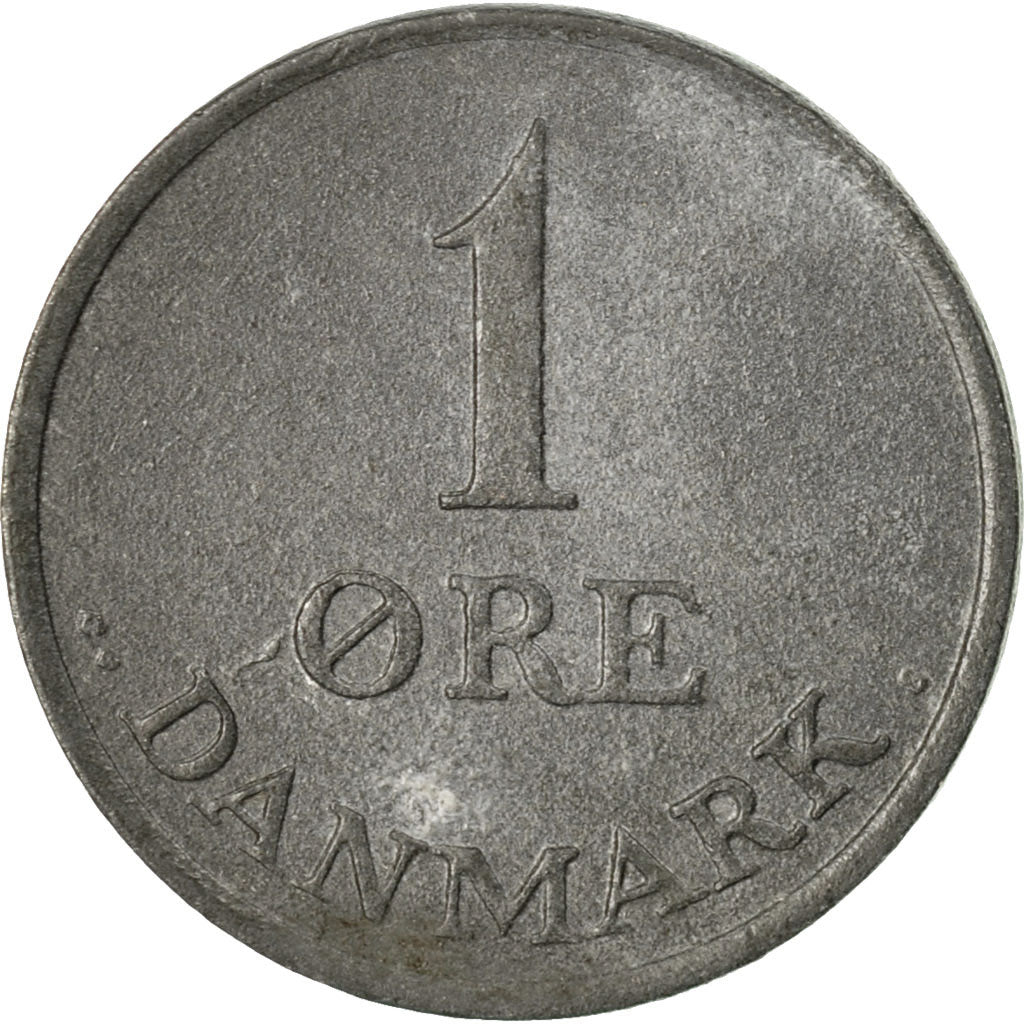 Coin, Denmark, Frederik IX, Ore, 1964, Copenhagen, EF(40-45), Zinc, KM:839.2
