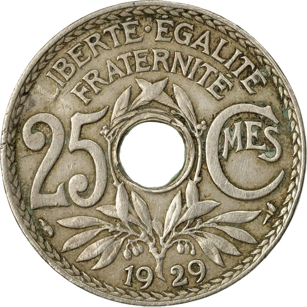 Monnaie, France, Lindauer, 25 Centimes, 1929, TTB, Copper-nickel, KM:867a, Le