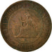 Coin, FRENCH INDO-CHINA, Cent, 1888, Paris, VF(30-35), Bronze, KM:1