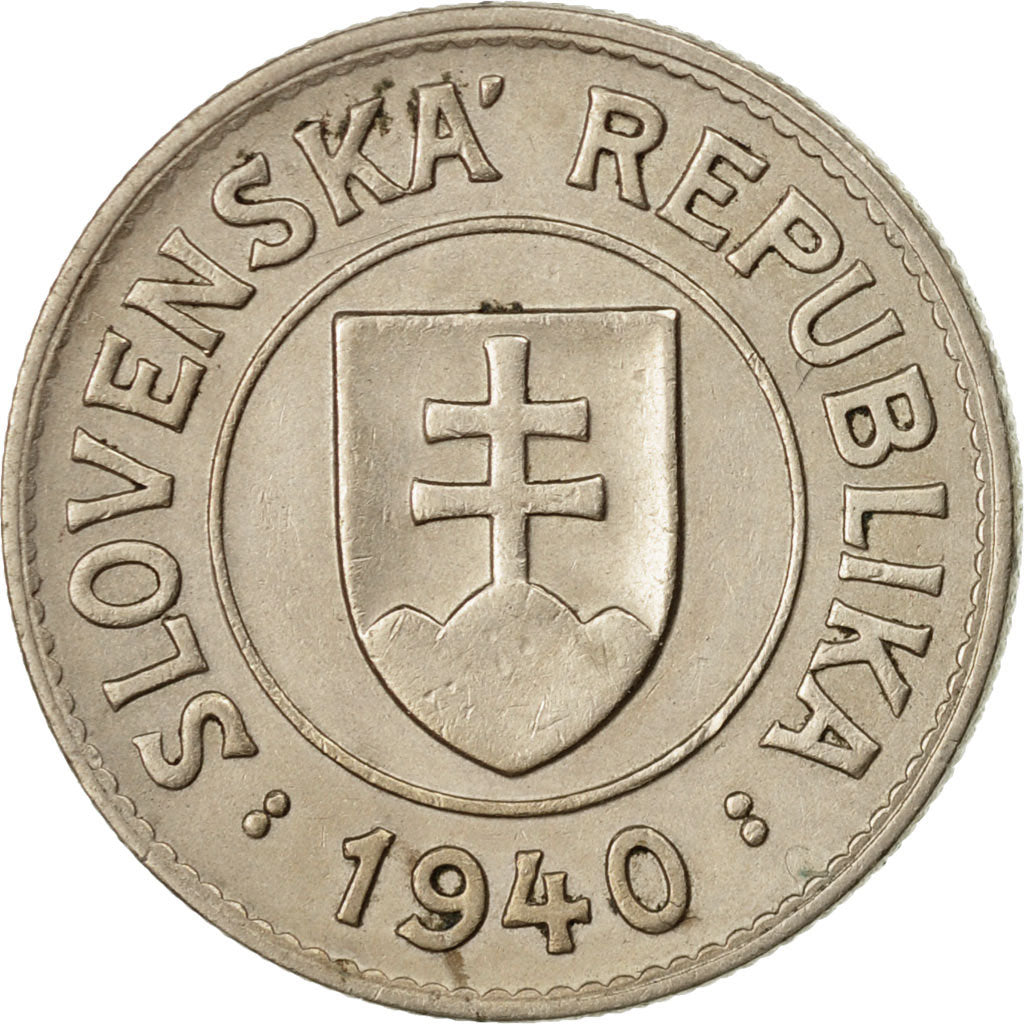 Coin, Slovakia, Koruna, 1940, EF(40-45), Copper-nickel, KM:6