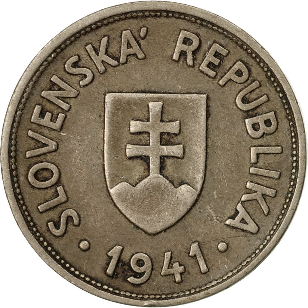 Coin, Slovakia, 50 Halierov, 1941, EF(40-45), Copper-nickel, KM:5