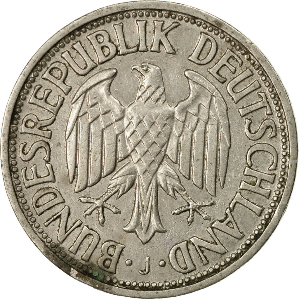 Moneta, Niemcy - RFN, Mark, 1950, Hamburg, VF(20-25), Miedź-Nikiel, KM:110