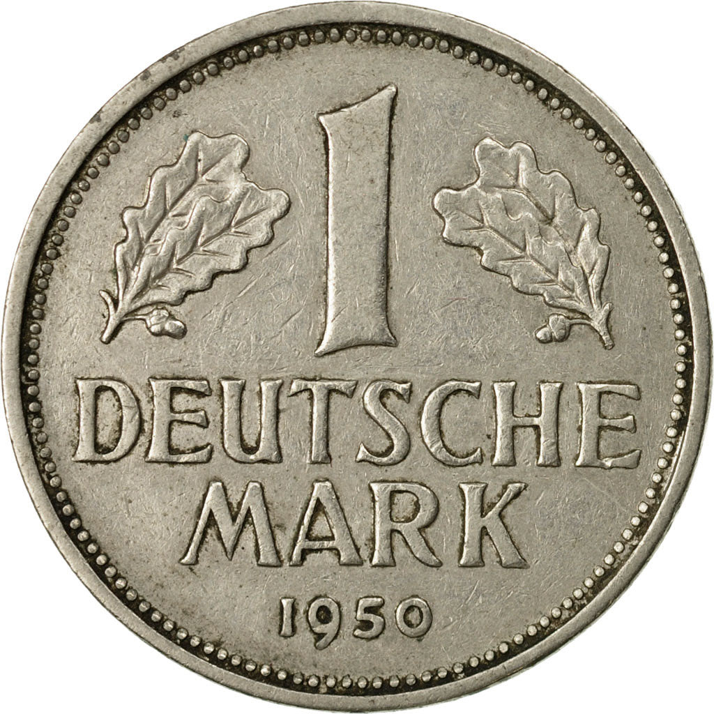 Moneta, Niemcy - RFN, Mark, 1950, Hamburg, VF(20-25), Miedź-Nikiel, KM:110