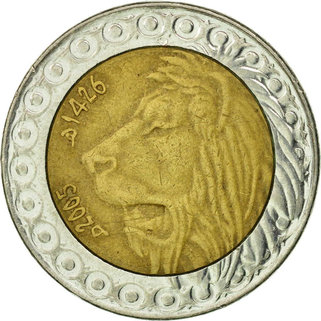 Coin, Algeria, 20 Dinars, 2005, Algiers, EF(40-45), Bi-Metallic, KM:125