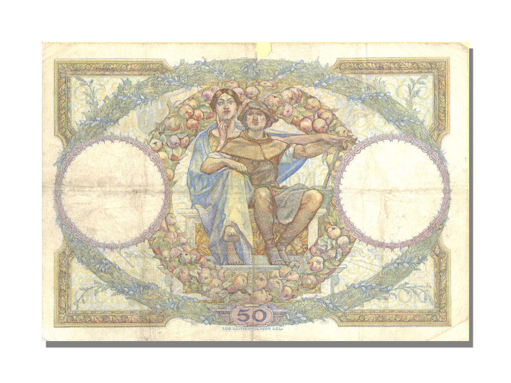 France, 50 Francs, 1929, KM #77a, 1929-11-29, F(12-15), O.5669, Fayette #15.3