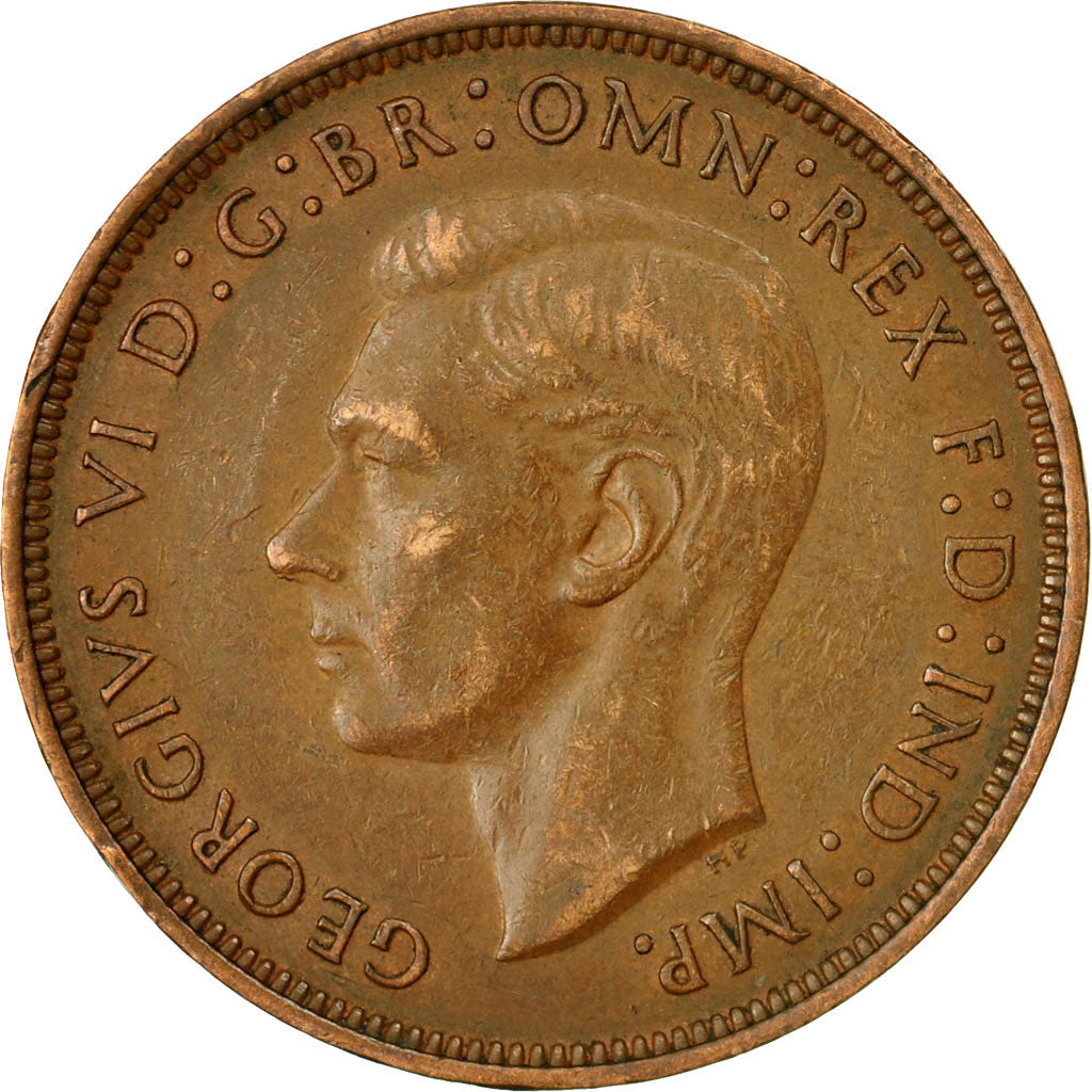 Münze, Großbritannien, George VI, Penny, 1938, SS+, Bronze, KM:845