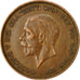 Coin, Great Britain, George V, Penny, 1928, EF(40-45), Bronze, KM:838