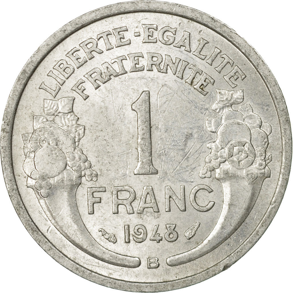 Monnaie, France, Morlon, Franc, 1948, Beaumont - Le Roger, TTB, Aluminium
