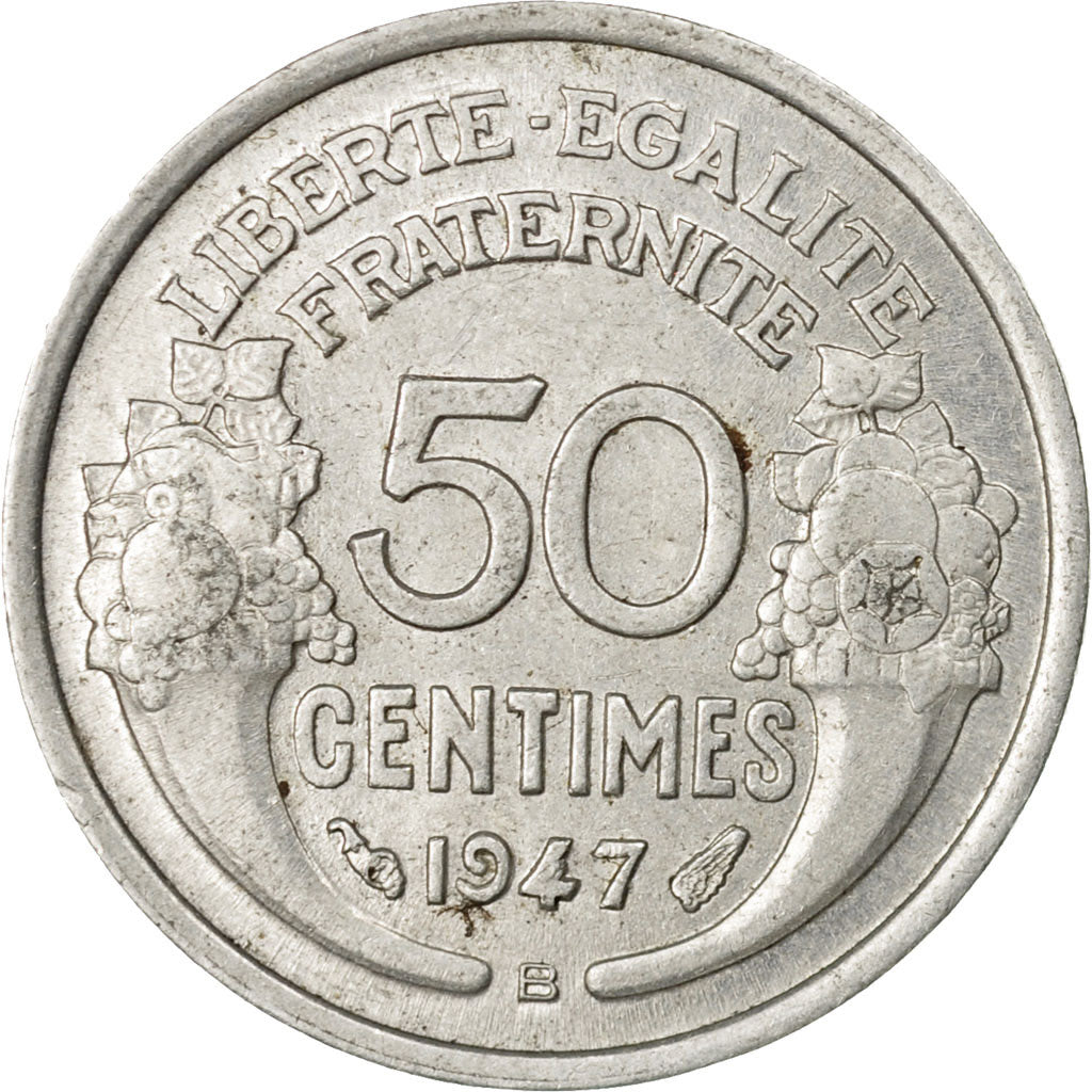 Coin, France, Morlon, 50 Centimes, 1947, Beaumont - Le Roger, EF(40-45)