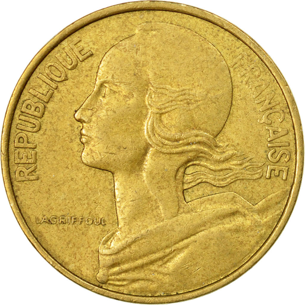 Moneta, Francia, Marianne, 10 Centimes, 1976, Paris, MB, Alluminio-bronzo
