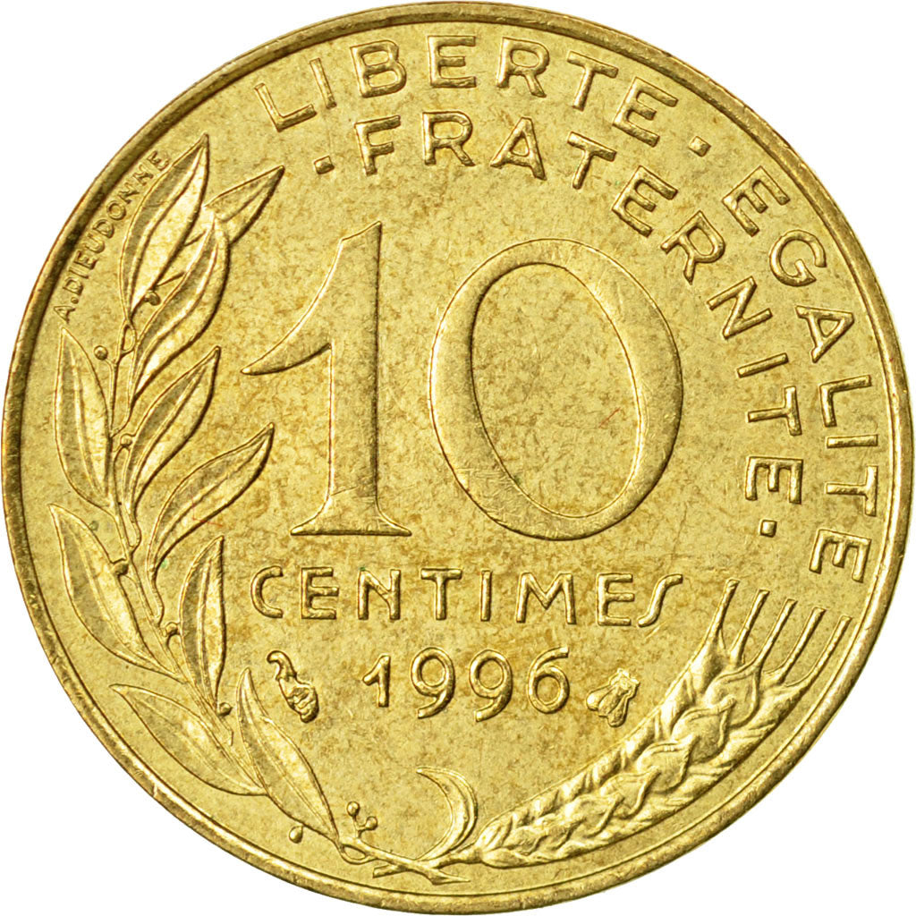 Coin, France, Marianne, 10 Centimes, 1996, Paris, VF(30-35), Aluminum-Bronze