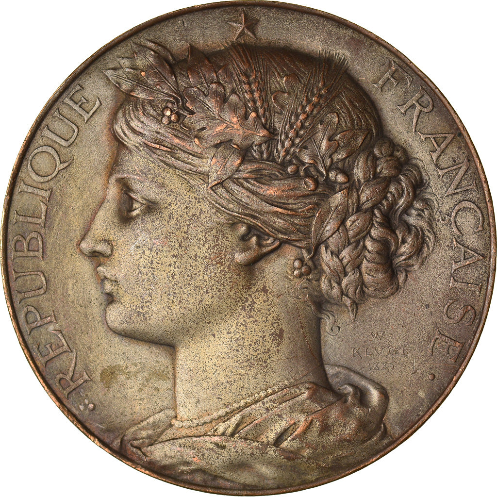 France, Médaille, Marianne, République Française, TB+, Bronze