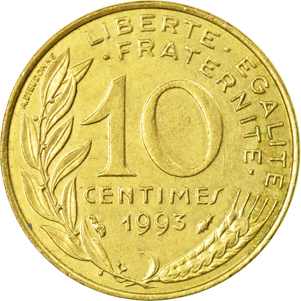 Monnaie, France, Marianne, 10 Centimes, 1993, Paris, TTB, Aluminum-Bronze