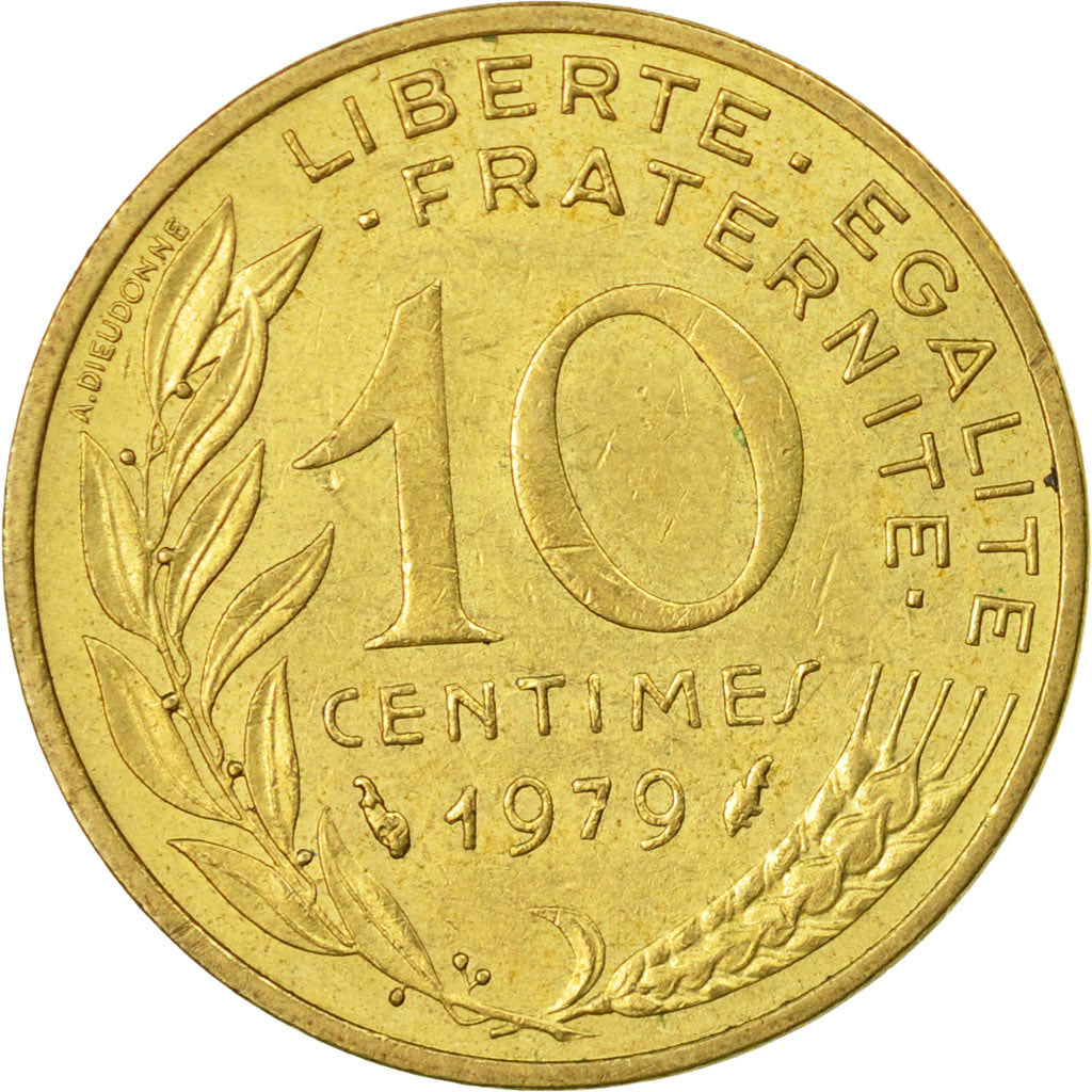 Coin, France, Marianne, 10 Centimes, 1979, Paris, VF(30-35), Aluminum-Bronze
