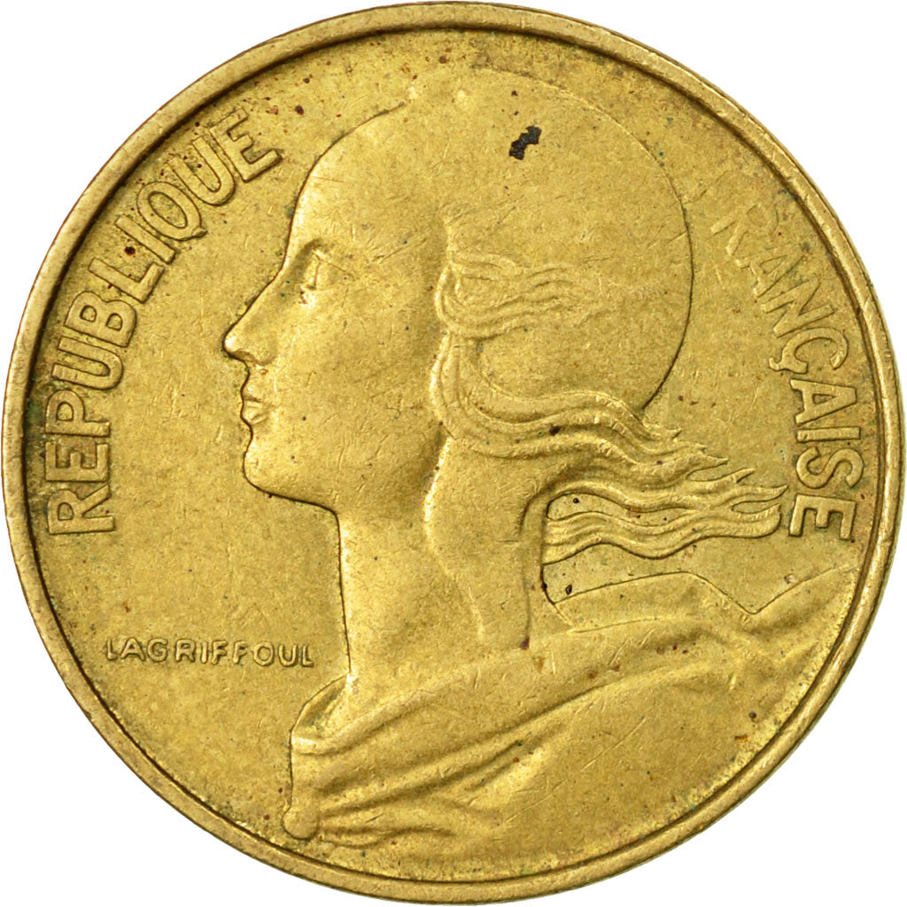 Coin, France, Marianne, 10 Centimes, 1965, Paris, VF(30-35), Aluminum-Bronze