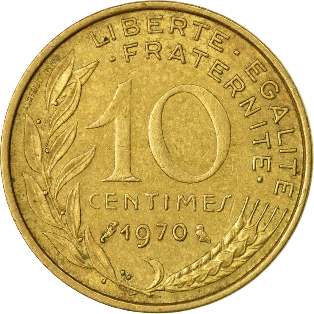 Coin, France, Marianne, 10 Centimes, 1965, Paris, VF(30-35), Aluminum-Bronze