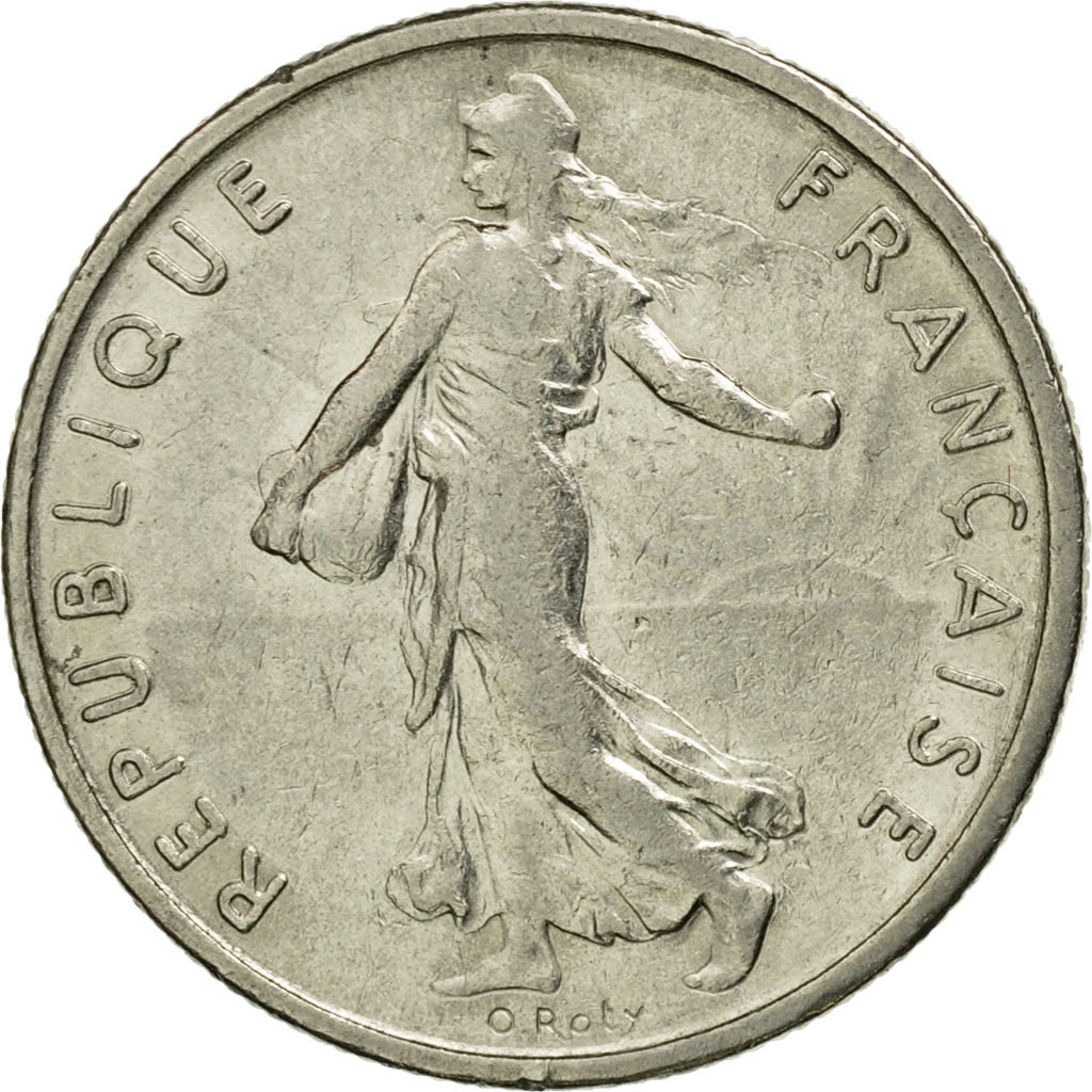 Moneta, Francia, Semeuse, 1/2 Franc, 1972, Paris, BB, Nichel, KM:931.1, Le