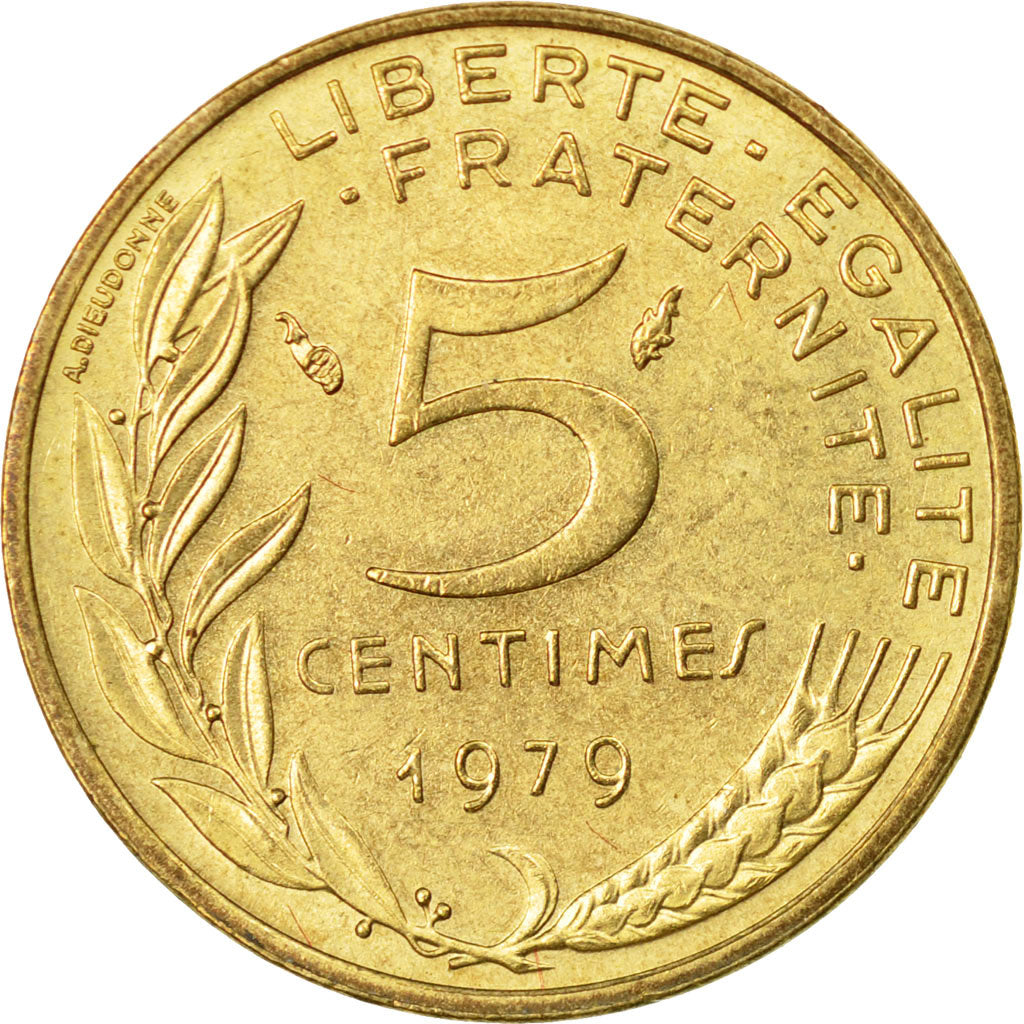 Monnaie, France, Marianne, 5 Centimes, 1979, Paris, TTB, Aluminum-Bronze