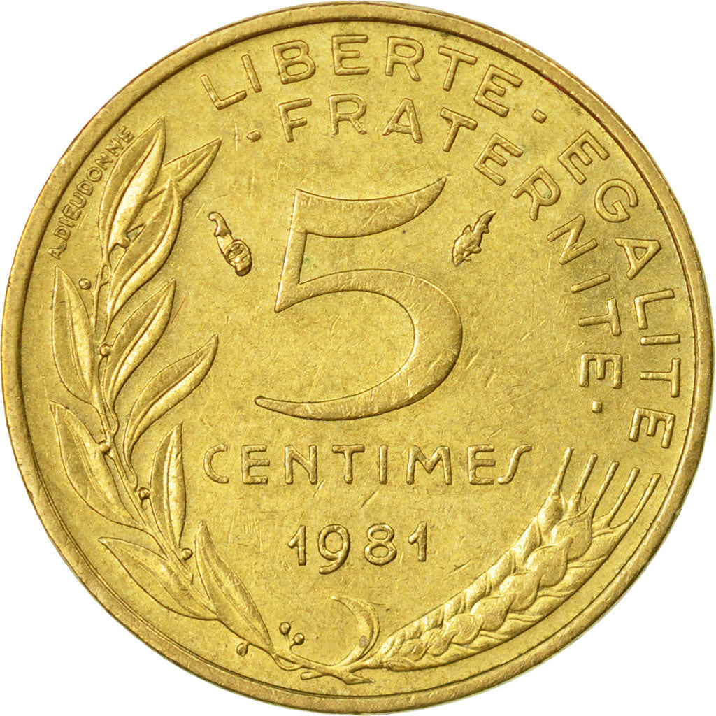 Monnaie, France, Marianne, 5 Centimes, 1981, Paris, TTB, Aluminum-Bronze
