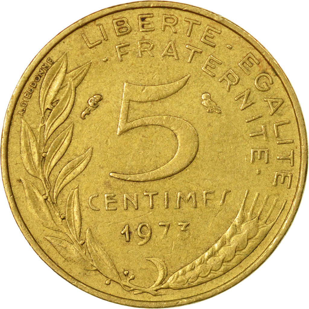 Münze, Frankreich, Marianne, 5 Centimes, 1973, Paris, S, Aluminum-Bronze