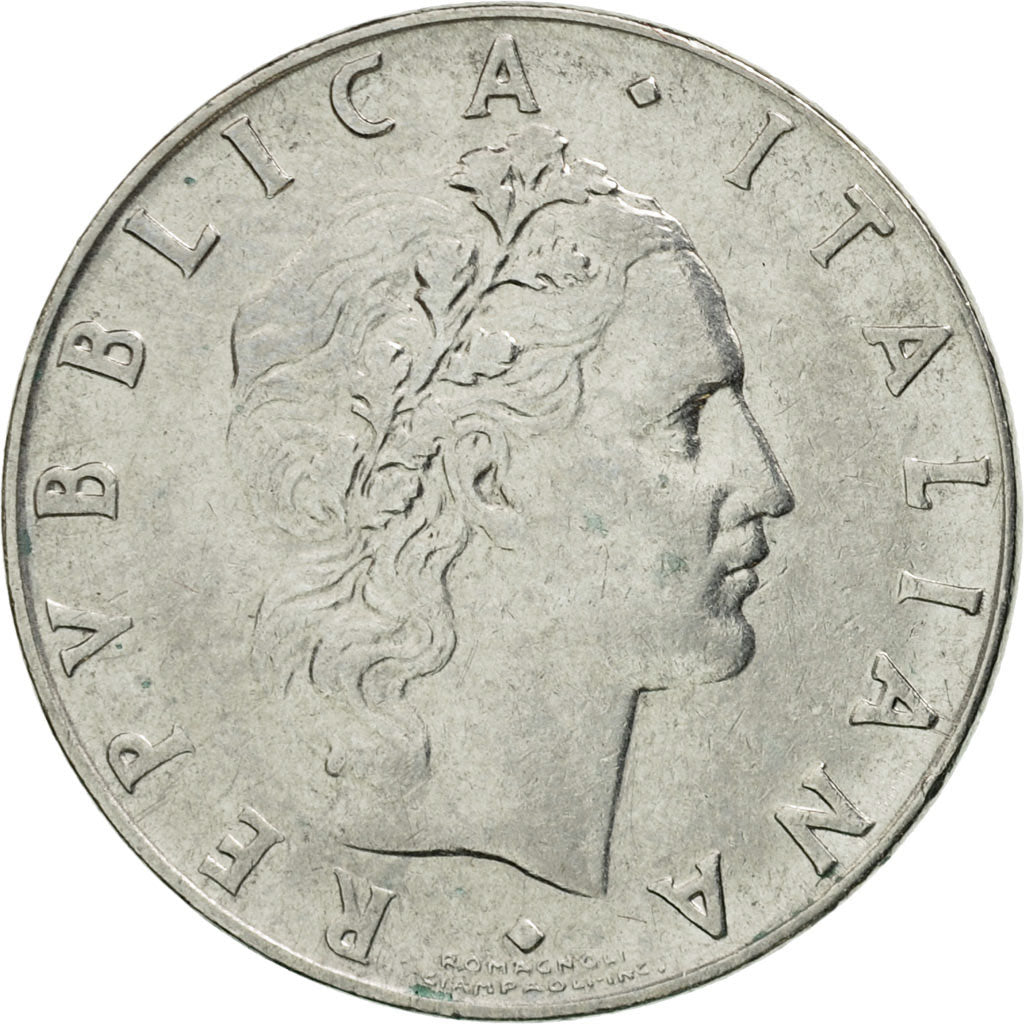 Münze, Italien, 50 Lire, 1968, Rome, S+, Stainless Steel, KM:95.1
