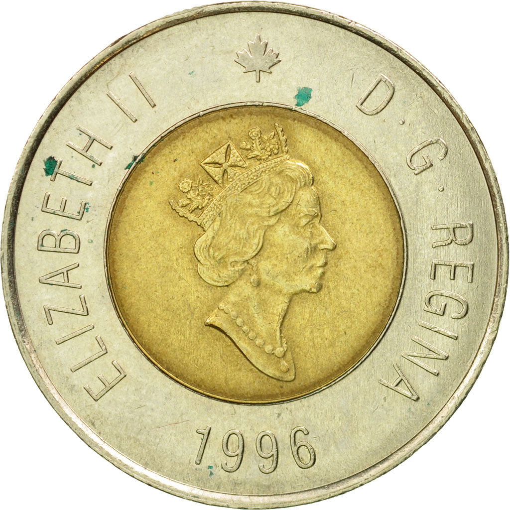 Moneda, Canadá, Elizabeth II, 2 Dollars, 1996, Royal Canadian Mint, Ottawa
