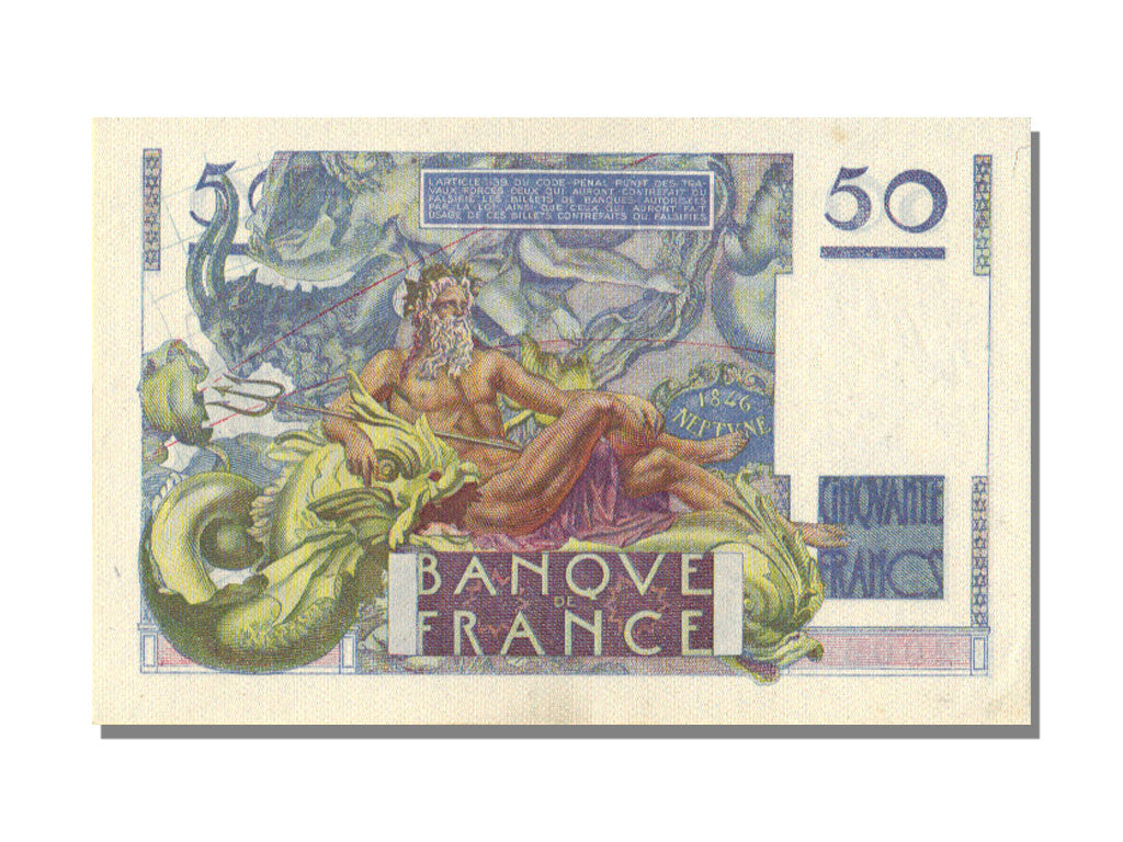 Billet, France, 50 Francs, 50 F 1946-1951 ''Le Verrier'', 1947, 1947-03-20