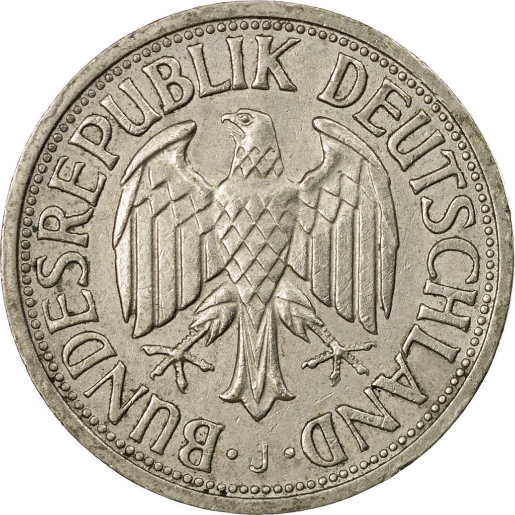 Coin, GERMANY - FEDERAL REPUBLIC, Mark, 1966, Hambourg, VF(30-35)