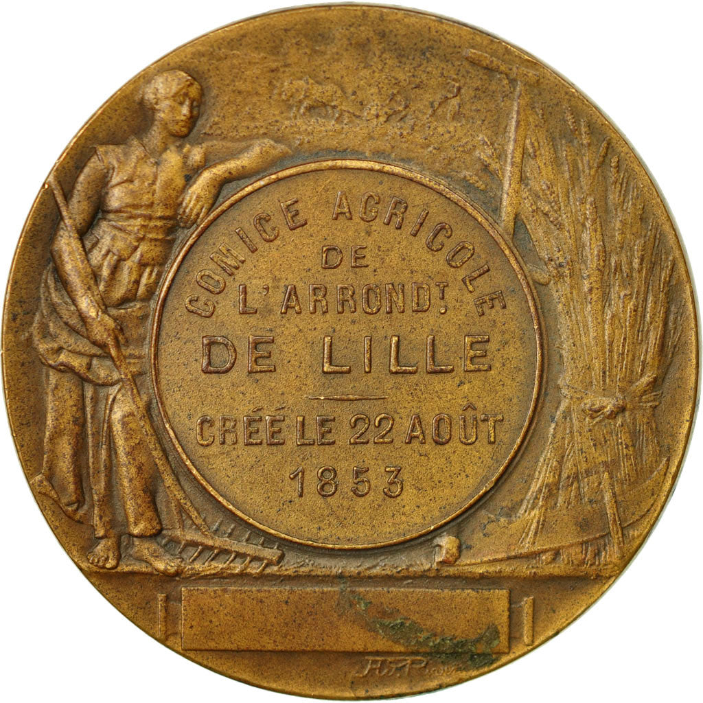 Francja, Medal, Comice Agricole de l'Arrondissement de Lille, 1853, Bottée