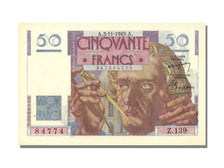 Banknote, France, 50 Francs, 50 F 1946-1951 ''Le Verrier'', 1949, 1949-11-03