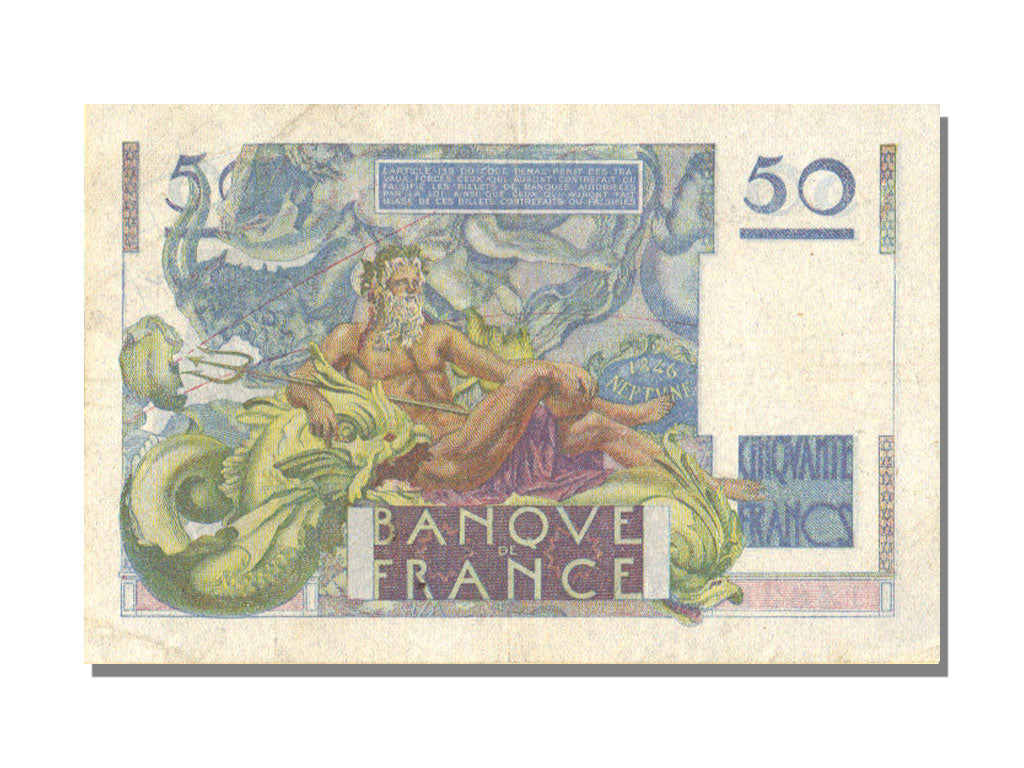 France, 50 Francs, 50 F 1946-1951 ''Le Verrier'', 1951, KM #127c, 1951-02-01,...