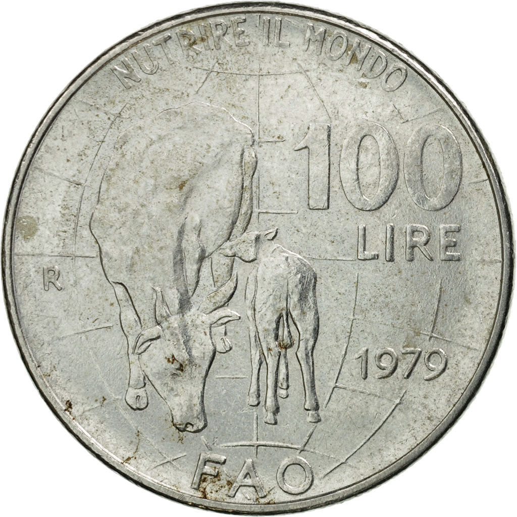 Münze, Italien, 100 Lire, 1979, Rome, S, Stainless Steel, KM:106