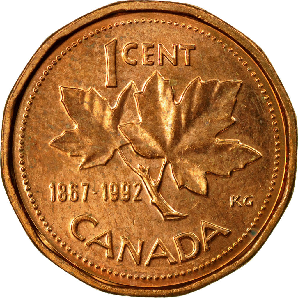 Coin, Canada, Elizabeth II, Cent, 1992, Royal Canadian Mint, Ottawa, VF(30-35)