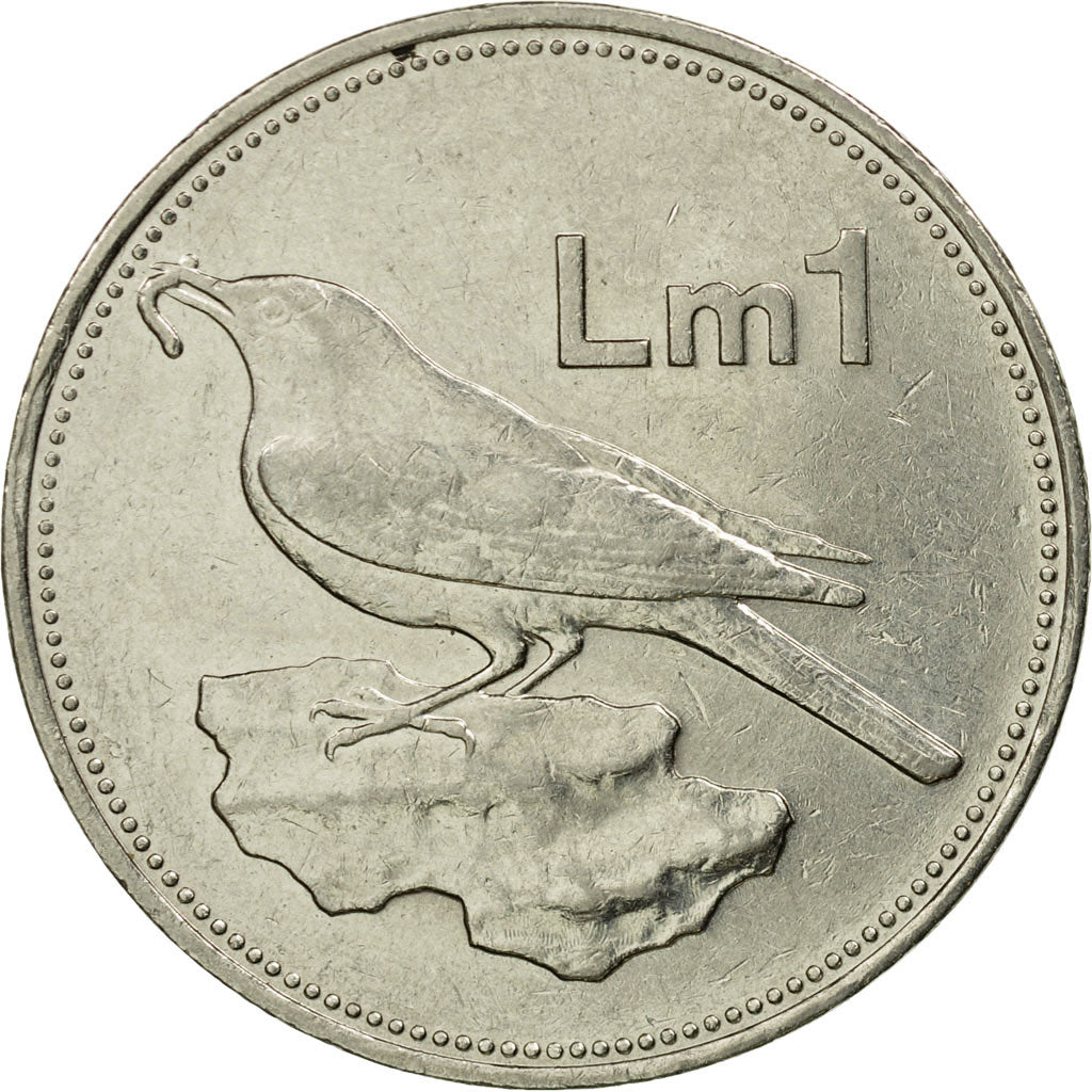 Munten, Malta, Lira, 1986, British Royal Mint, ZF, Nickel, KM:82