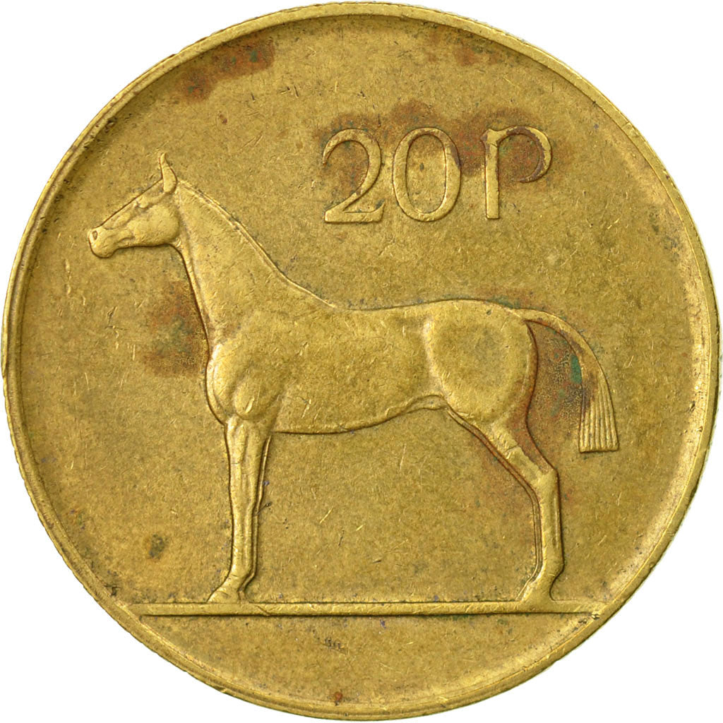 Coin, IRELAND REPUBLIC, 20 Pence, 1988, VF(30-35), Nickel-Bronze, KM:25