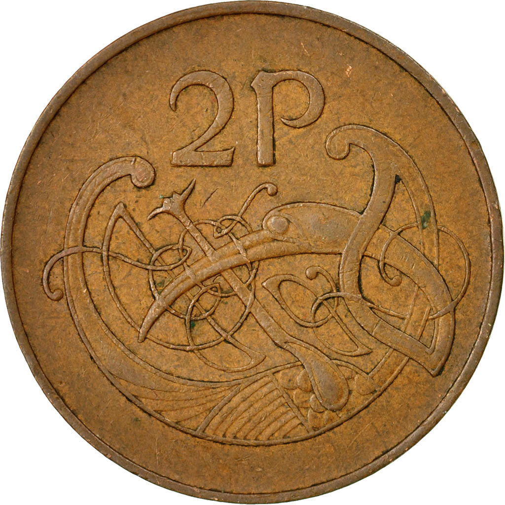 Coin, IRELAND REPUBLIC, 2 Pence, 1971, VF(20-25), Bronze, KM:21