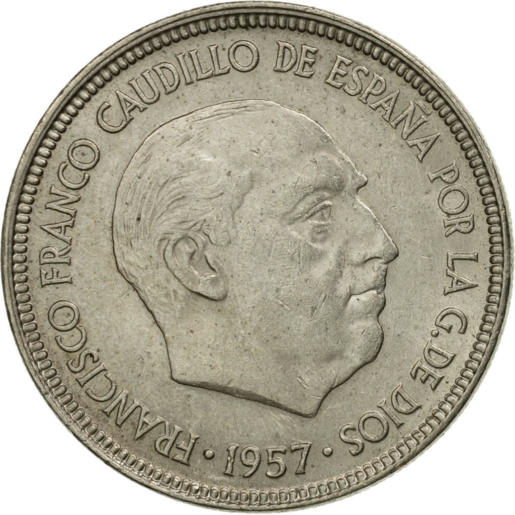 Monnaie, Espagne, Caudillo and regent, 25 Pesetas, 1964, TB+, Copper-nickel
