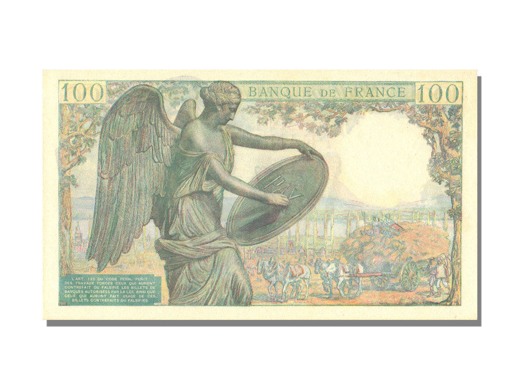 France, 100 Francs, 100 F 1942-1944 ''Descartes'', 1944, KM #101a, 1944-07-20,..