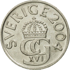 Moneta, Svezia, Carl XVI Gustaf, 5 Kronor, 2004, BB, Nichel ricoperto in