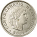 Coin, Switzerland, 20 Rappen, 2001, Bern, AU(55-58), Copper-nickel, KM:29a