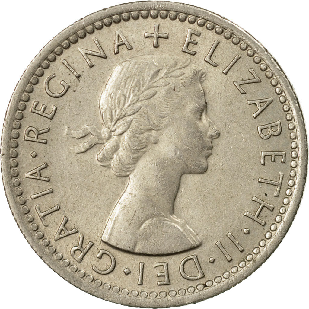 Monnaie, Grande-Bretagne, Elizabeth II, 6 Pence, 1958, SUP, Copper-nickel